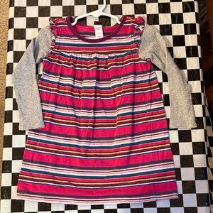Tea Collection Pink Striped Kids Dress